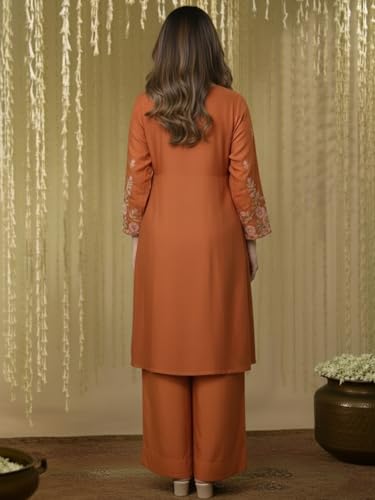 Image of Varanga Women Yellow Blossom Kurta Set