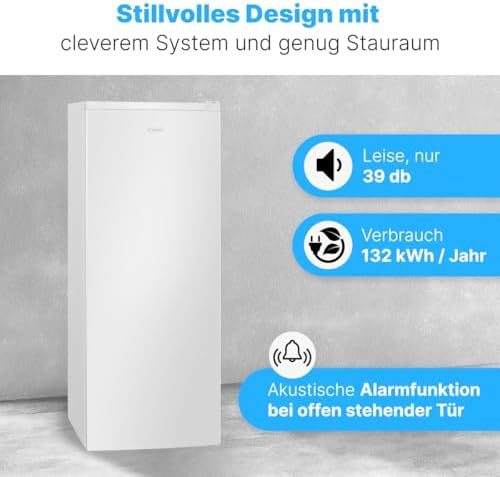 Bild 6 - Bomann® Gefrierschrank Nofrost | freistehender Tiefkühlschrank | 161L | Total No Frost - nie wieder abtauen | MultiAirflow-System | Türanschlag wechselbar | Schnellgefrierfunktion | GS 7362 weiß