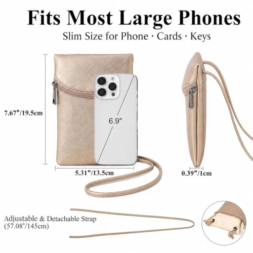 Image of Small Crossbody Women Cell Phone Purse Wallet Bag With Shoulder Strap