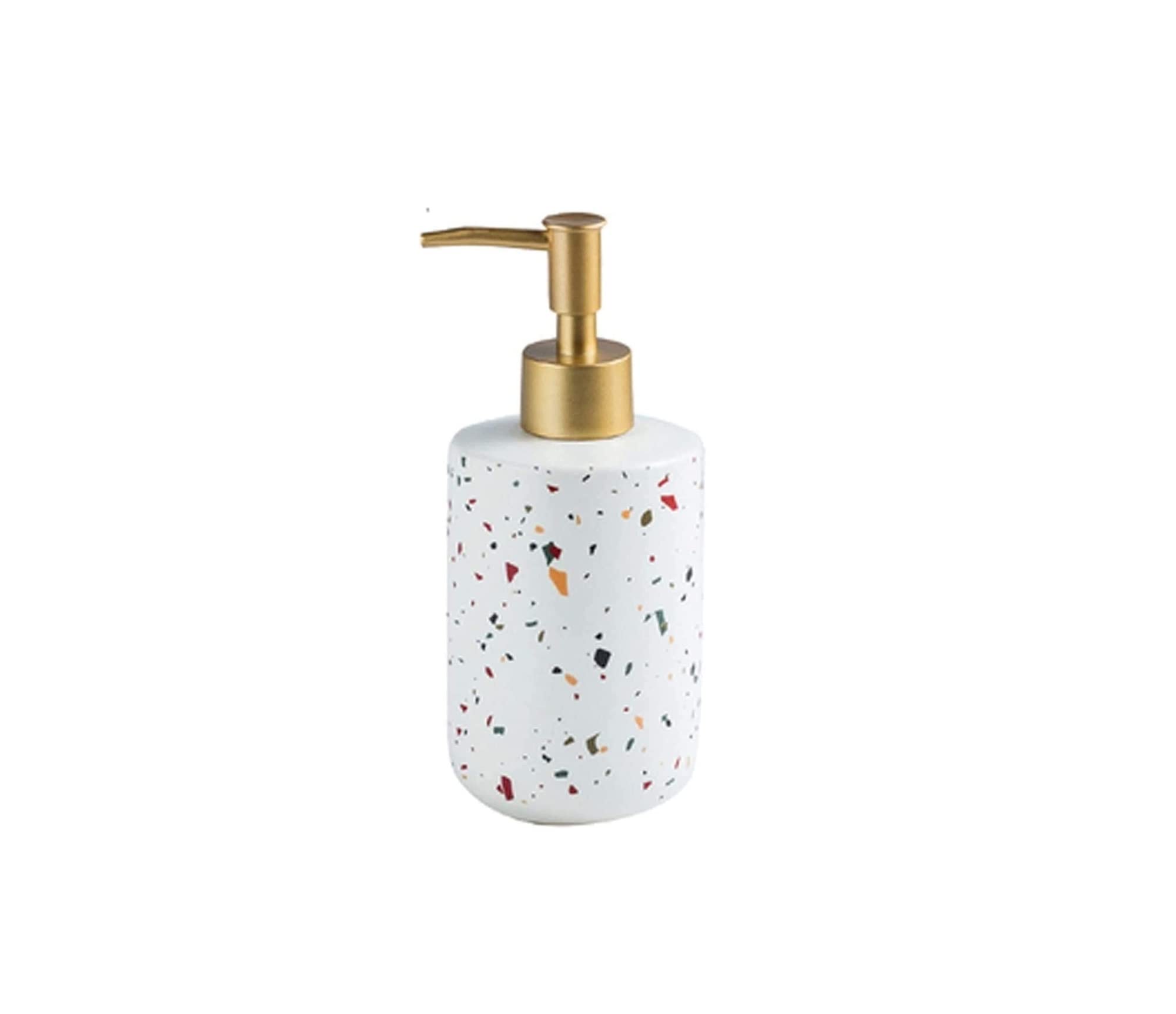 soap dispenser， Soap Dispensers Dispenser Hotel Decor,Bottles Lotion Ceramic Liquid with Electroplating Golden Pump