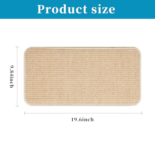 3 Stück Kratzmatte Katze Set,Robust und langlebig,Kratzbretter Katze Sisal,50x25cm,Katzen Kratzbrett,Schützen Sie Ihr Sofa, Möbel, Teppich und Wände vor Kratzern(Holzfarbe) (3 Stück-01)