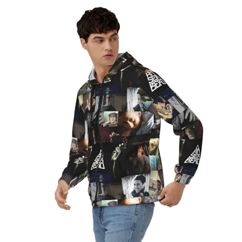 Canserberos Men's Casual Zipper Hoodie Pullover Hooded Long Sleeve Sweatshirt with Big Pockets3