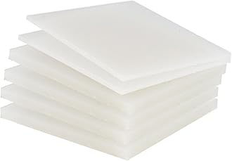 PP Polypropylene Sheet Plate Thickness 3mm-20mm Hard Sheet PVC Plate PP PE Sheet (0.4 m * 0.4 m * 5mm * 2 Pieces)