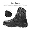 NORTIV 8 Men's Tactical Military Work Boots Side Zipper Outdoor Motorcycle Combat Boots 8 Inches 2.0 Trooper-pro,Size 12,Black,Trooper-PRO #2