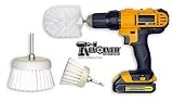 Revolver Drill Brush Power Scrubbing Drill Attachment Multi-Purpose Cleaning Tool (3pc Revolver & Bullet Brush Set)