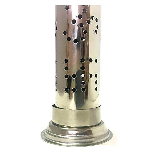Yadnesh Stainless Steel Incense Stand Steel Dhoop Agarbatti Stand Holder Om Swastik Steel Incense Holder Agarbatti Stand Pooja Accessory Agarbatti Stand Incense Stick Holder Tower Stand For Positive Energy thumb #5