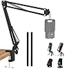 SUNMON Rode NT-USB Mic Boom Arm – Mic Arm for RODE NT-USB/NT-USB+/NT-USB Mini and Most Microphone, Adjustable Boom Scissor Arm Stand with 3/8″ to 5/8″ Adapter by SUNMON