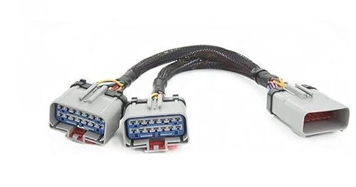 AVRGT RP1226 Y Cable – 1 Male to 2 Female Splitter, 20AWG Power & Data Wire, 12–15 Inch Legs, for ELD, Telematics, GPS, Fleet & Vehicle Systems