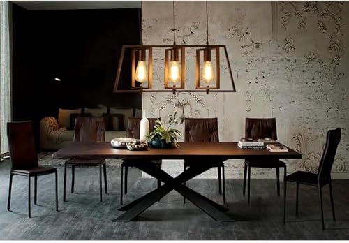 Lustre industriel chic en métal rustique durable pour intérieur suspendu - 6