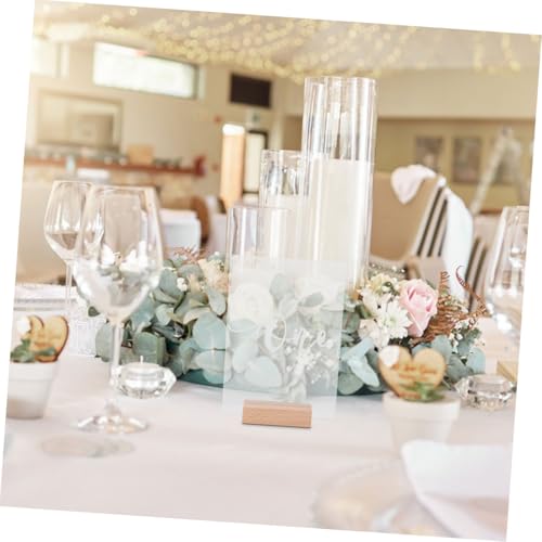 Numéros de table en acrylique dépoli PRETYZOOM pour mariage x20
