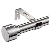 Robusto set para barras: el diámetro del bastón, de 2,5 cm, lo hace capaz de soportar los tejidos más pesados a 13,6 kg en el dormitorio, salón, comedor, habitación de los niños, oficina o cocina
