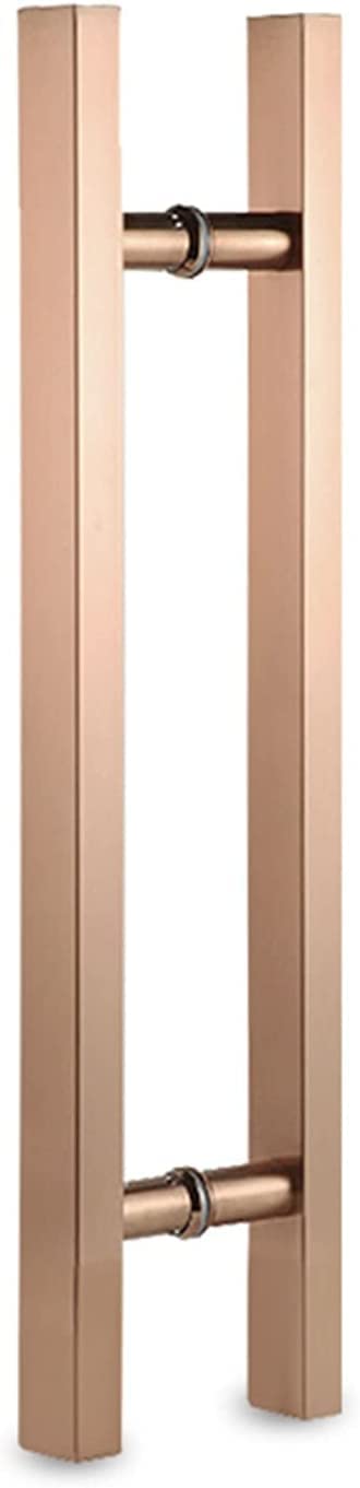 DFGHNBVC Gold Door Pull Handle For Barn Doors, Indoor/Outdoor Sliding Push Pull Handles, Shower Grab Bar, Villa Shed Gate Handle - 100Cm/39 Square Design, Style 1,Style3-80Cm/31.5Inch