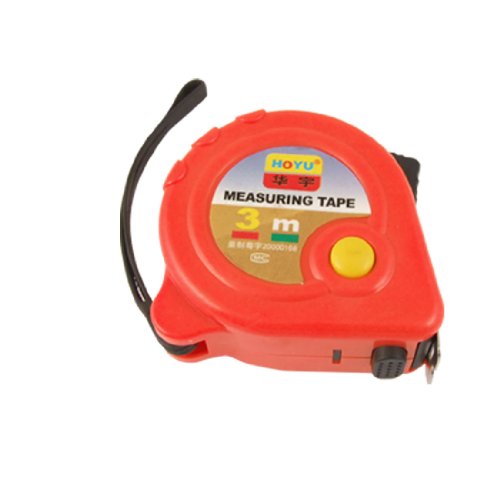 Cinta Métrica Retráctil 3 Metros Plástico Rojo miniatura 1