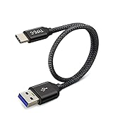TITACUTE USB Type C Cable, Short Type C Cable 1FT Durable Nylon Braided Cords Fast Charge USB 3.0 Data Sync