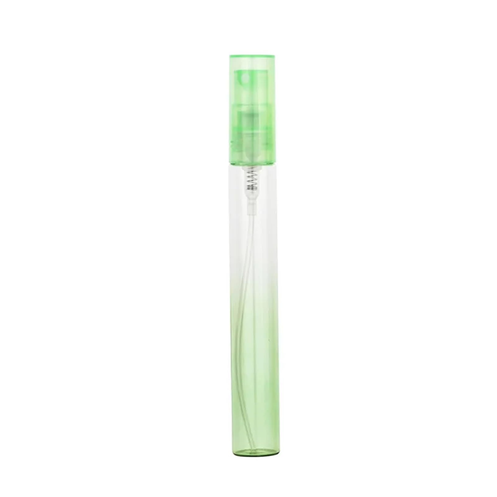 Frasco De Perfume Recargable Botella de Spray de Vidrio de 10 ml, 50/100 Unidades, Color Rosa, for Perfume, loción cosmética, Recarga de Viaje.(Green,50PCS_10ML)