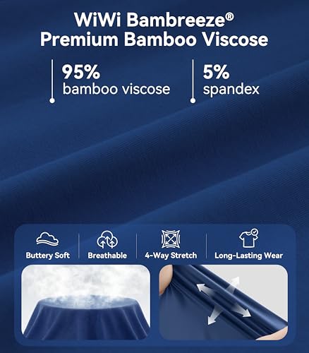 Image of WiWi Viscose from Bamboo Pajamas Set for Women Super Soft Short Sleeve Cooling Summer Plus Size Pjs Sets Sleepwear S-4X