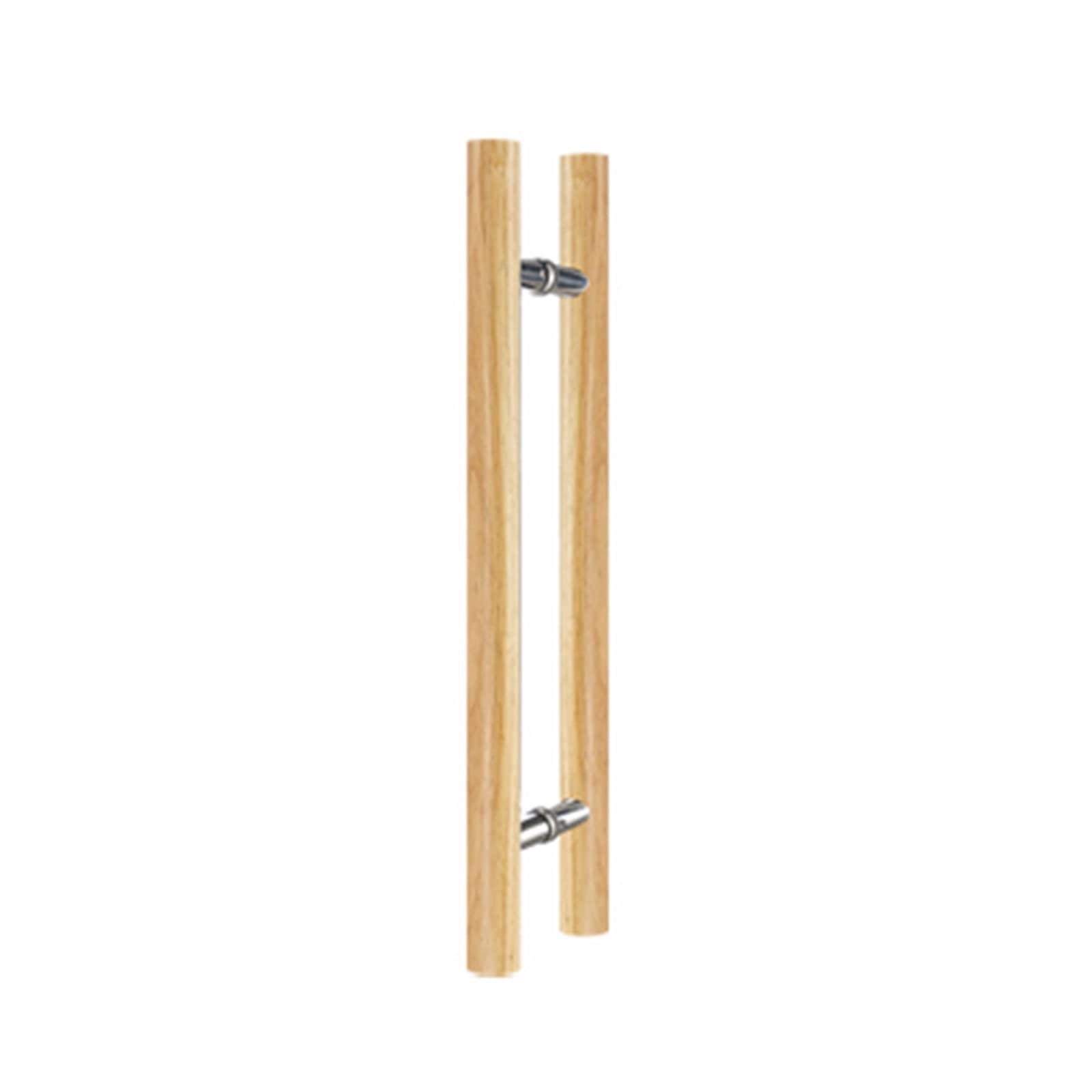 ADGCFKOP Shower Door Handle, Solid Wood Sliding Door Handles,Shopping Malls Hotels Stores Clubs Home Glass Metal Doors Double Sided Door Pull Handle(Wood,Length: 40cm(15.7inch))