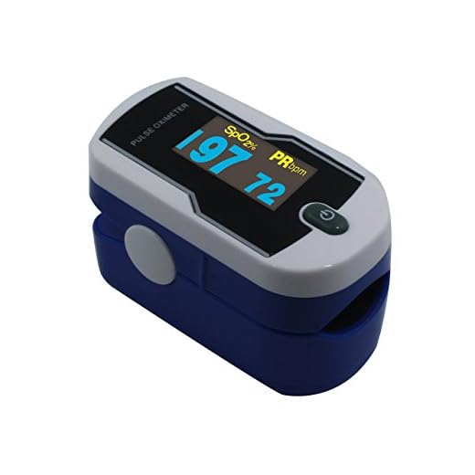 Deluxe Concord Dual Color OLED Display Fingertip Pulse Oximeter - Sapphire Blue