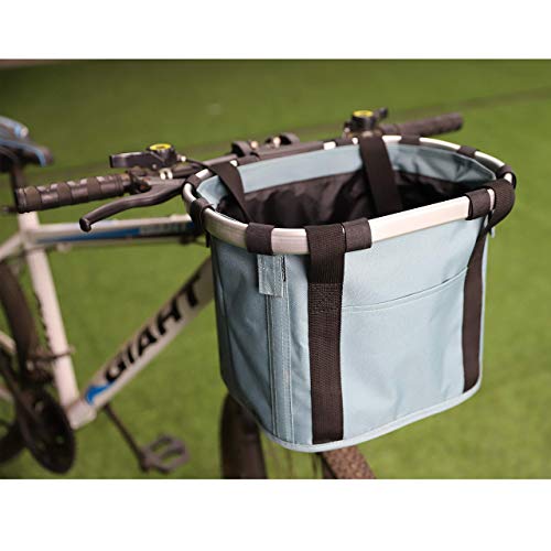 apollo walker Bike Basket Detachable Bicycle Handlebar Baskets Cycling Bag with Fleece Padding Escape-Proof Leash for… - Image 3