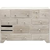 Lusso e raffinatezza finale è la parola. La nostra credenza a 7 cassetti in osso nero è un pezzo da tenere e amare per gli anni a venire. Questo splendido pezzo ha un aspetto e una sensazione di grande classe, che lo rende compatibile con molti spazi. Qualunque sia il tuo stile, bohémien e artistico, rilassante e sofisticato o vibrante e giocoso. Crea il tuo stile personale, a modo tuo con il nostro petto intarsio osseo.