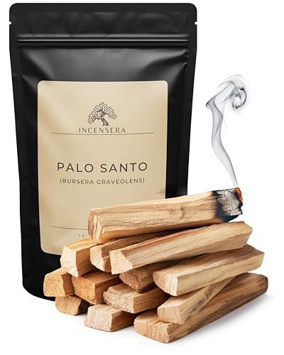 Incensera Palo Santo – 13 Varillas de Incienso Natural de 10 cm para Palo Santo Limpieza Energética del Hogar – Madera Sagrada Ecológica para Meditación, Aromaterapia y Inciensos Naturales