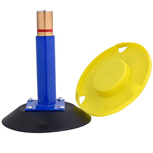 Image of IMT 6 inch Vacuum Suction Cup Glass Lifter 2 Pack, Heavy Duty Vertical Hand-held Cups for Flat to Curved Surfaces, Metal Handle and Brass Pump, with Protective Cover