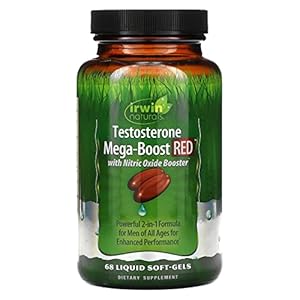Irwin Naturals Testosterone Mega-Boost Red – 68 Softgels