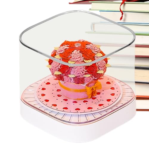 Calendrier 3D rose 2026 pour décoration de bureau et intérieur chic