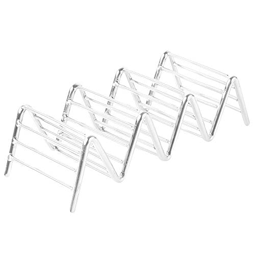 KMW Multi-Purpose Taco Rack Wire 3 Comp - (2 pcs Set), Steel, Small | for Buffets, Catering & Events | Durable Build