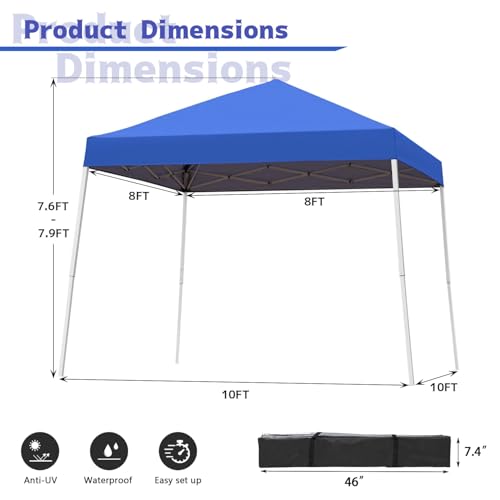 DNYKER Gazebo – 10×10 Pop-Up Canopy with Steel Frame product image