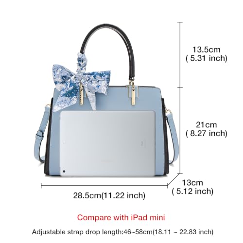 Image of FOXLOVER Medium Tote Bag for Women Designer Vintage Satchel Handbags Top-handle Purses