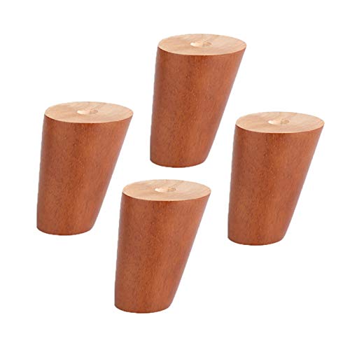 Patas de sofá y mesa de comedor: kit de 4 piezas de madera oblicua para un salón moderno 2