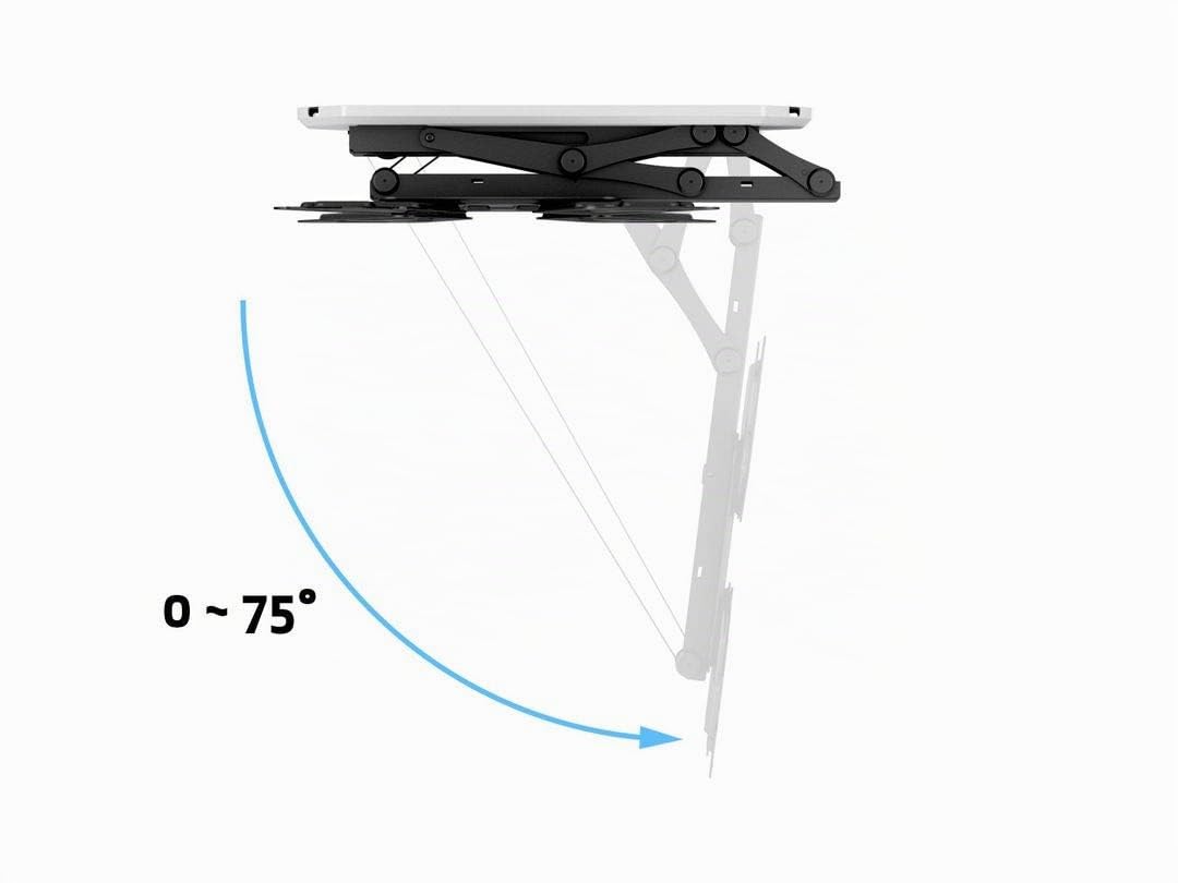 MULTIBRACKETS - Motor Ceiling Mount - Soporte TV de Techo Motorizado 32-55” con Mando RF – hasta 30 kg – VESA 100x100 a 400x400 – Soporte Televisión Eléctrico Abatible de Techo.