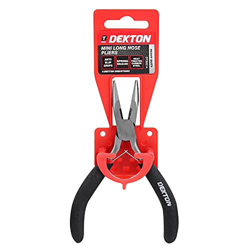 Dekton Mini Long Nose Pliers-Precision Needle Nose Pliers| High-quality Tool For Electronics, Jewelry Making, Craft Projects| Durable Steel Construction| Slip-resistant Handles For Enhanced Control - Image 3