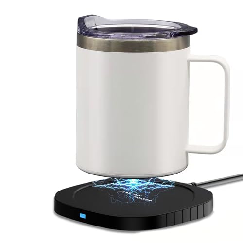 「55℃恒温・USB式」 MACOLAUDERカップウォーマーマグ 300ml ミルクティーメーカー ステンレス製 保温コースター コーヒーカップマグ 快速加熱 お茶 乳児の粉ミルク 家庭用 オフィス 卓上用品