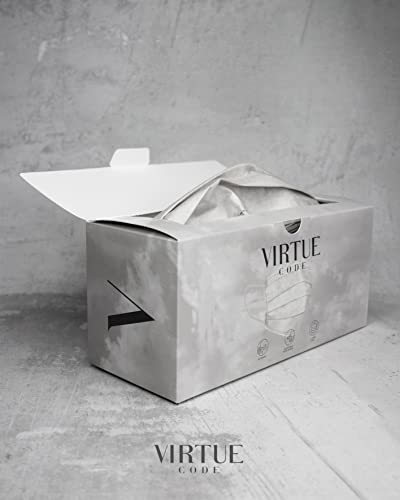VIRTUE CODE On The Go Curved Face Masks - Soft 3 Ply Comfort 50 Disposable Face Masks
