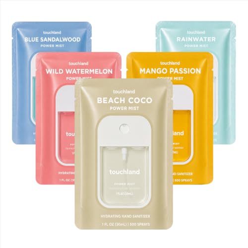 Image of Touchland Tropical 5 Hydrating Hand Sanitizer Spray Set Travel Size