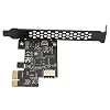 PCIe x1 USB 3.2 Gen 1 Expansion Card for Desktop - 20Pin Type E to Type C Adapter - Black