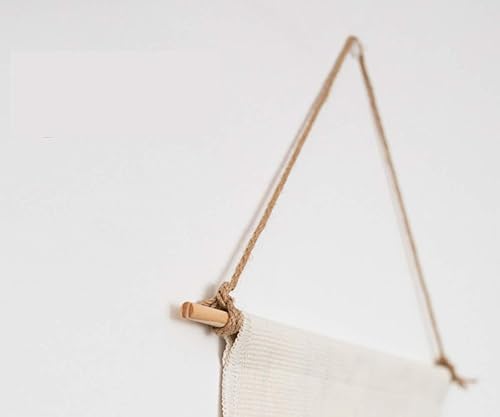 Miniatura 5 de Maydear Tapiz tejido de macramé para colgar en la pared, decoración de arte geométrico bohemio chic bohemio  Hermoso apartamento dormitorio