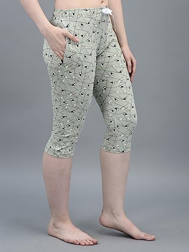Image of Dollar Missy Women's Combed Cotton Printed Capri