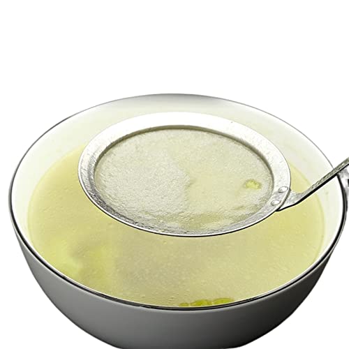 BCJMKDX Tamiz para harina. Tamiz de harina, colador de Acero Inoxidable, colador de Aceite, Filtro de Alimentos de Acero Inoxidable, colador de Cocina, Utensilios de Cocina for Hornear(12 Inches)