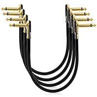 You will get 4 packs of guitar patch cables, each one measures 12 inches which ensure a secure connection in any instrument, pedal, or amp jack. Such as Acoustic Guitar, Electric Guitar, Keyboard, Bass Guitar, Pedal Effects, Amplifier, Mixing Board, ...