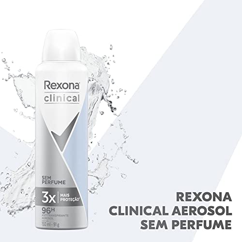Antitranspirante Aerosol Rexona Clinical Sem perfume 150ml