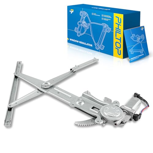 Image of PHILTOP 741-015 Front Right Passenger Side Power Window Regulator and Motor Fit for Chevrolet Model,2004-2012 Colorado,2004-2012 Canyon,2007-2008 i-290,2006 i-280, 2007 i-370, 2006 i-350,2 Pins
