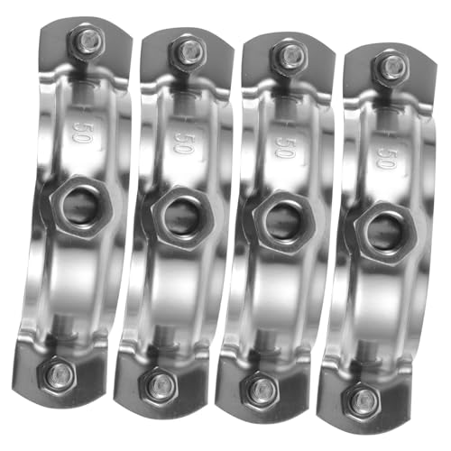 ibasenice 2sets Impact Resistant Metal Clip Clamp for Tubing Quick Installation Suitable for Woodworking Fencing Decor 4pcs*2