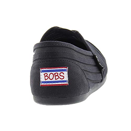 Image of BOBS from Skechers Women's Plush-#Adorbs Flat, Black /Black Adorbs, 6 M US