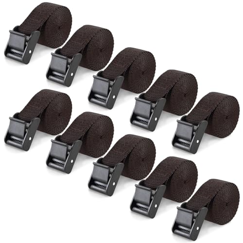 Aiuieaa 10 Pack Trail & Game Camera Mount Tree Straps with Snap Portable Nylon Fiber Strap for Wildlife Trail Camera Accessory 180cm Long Deer Camera Tree Belts Easy to Use