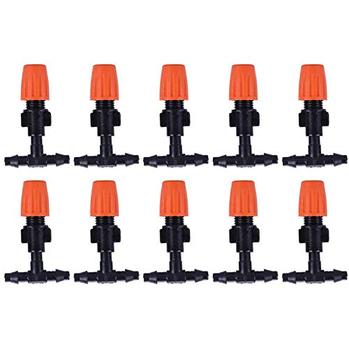 gotyou Boquilla de rociadores de nebulización,Microaspersores de riego de Flujo Ajustable por aspersión,riego por aspersión de riego agrícola para jardineras, Jardines de Vegetales, césped, Jardines