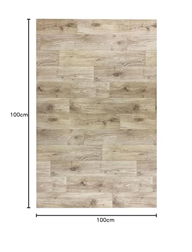 Tapis de cuisine lavable en vinyle texture chêne antidérapant pour protéger votre sol - 4