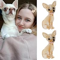 Amazon.co.jp: Hapdoo 犬用ヘアクリップ2個 かわいいチワワヘア